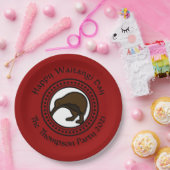 Waitangi Day kann Text New Zealand Large 9 bearbei Pappteller (Party)