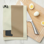 Waiter serving wine geschirrtuch (Viertel Falte)