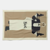 Waiter serving wine geschirrtuch (Horizontal)