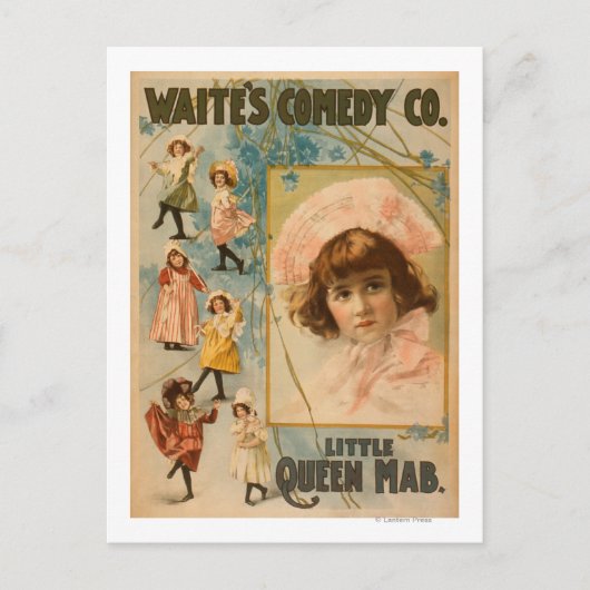 Waite's Comedy Co. Little Queen Mab Play Postkarte (Vorderseite)