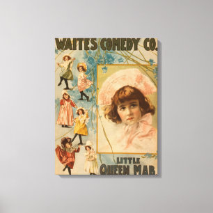 Waite's Comedy Co. Little Queen Mab Theaterstück Leinwanddruck
