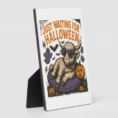 Waiting For Halloween Highland Cow Fotoplatte (Seite)