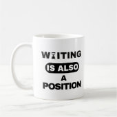 Waiting Is Also A Position — Trader Mug Design Kaffeetasse (Links)