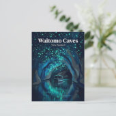 Waitomo Glowworm Caves Neuseeland Postkarte (Stehend Vorderseite)