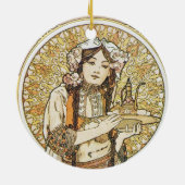 Waitress Artwork Keramik Ornament (Hinten)