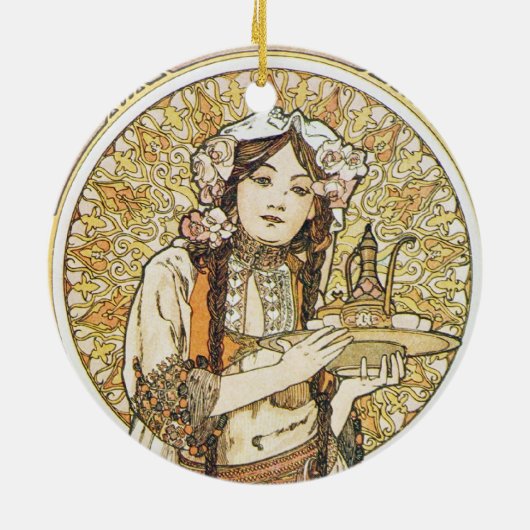 Waitress Artwork Keramik Ornament (Hinten)