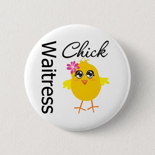 Waitress Chick Button (Vorderseite)