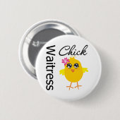 Waitress Chick Button (Vorne & Hinten)