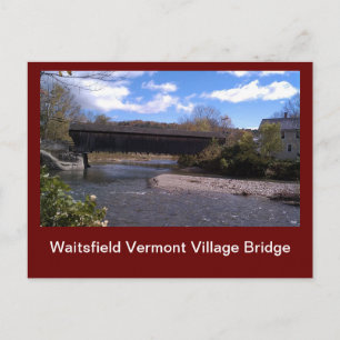 Waitsfield Vermont Village Bridge Postkarte