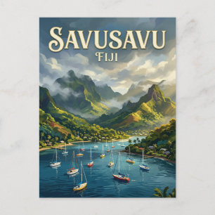 Waitui Marina Fidschi Postkarte