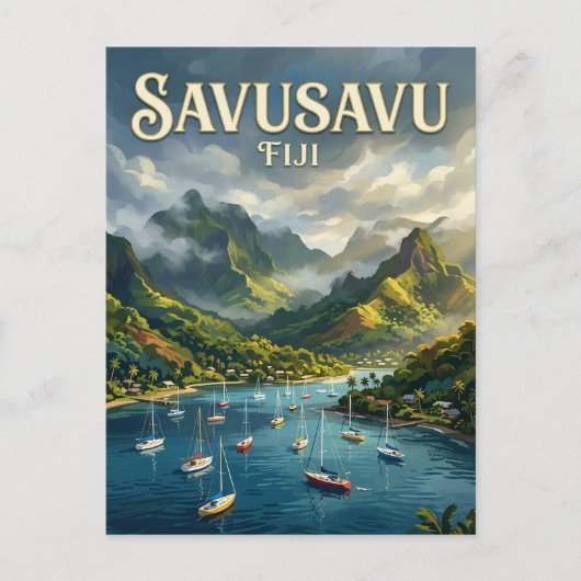 Waitui Marina Fidschi Postkarte (Vorderseite)