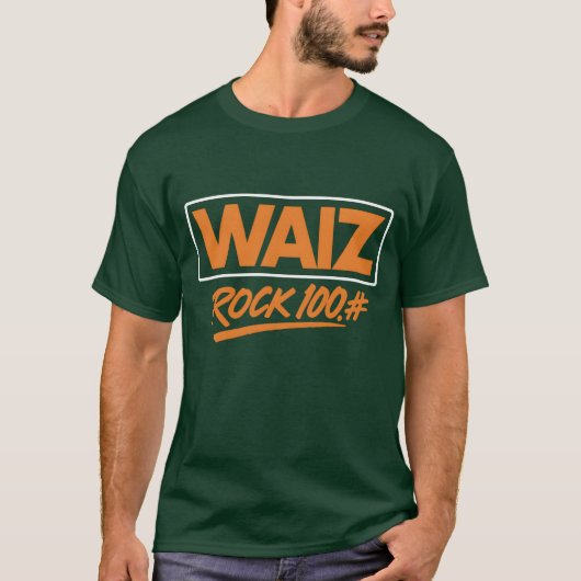 WAIZ Rock 100# T - Shirt - Bold Retro Rock Station (Vorderseite)