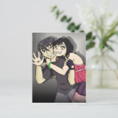 Wakaba und Arai Postkarte (Stehend Vorderseite)