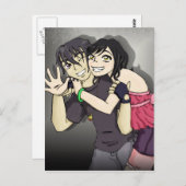 Wakaba und Arai Postkarte (Vorne/Hinten)
