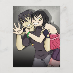 Wakaba und Arai Postkarte