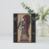Wakanda Native Tribal Warrior Priestess Postcard Postkarte (Stehend Vorderseite)