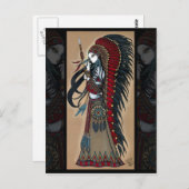 Wakanda Native Tribal Warrior Priestess Postcard Postkarte (Vorne/Hinten)