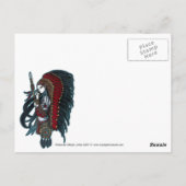 Wakanda Native Tribal Warrior Priestess Postcard Postkarte (Rückseite)