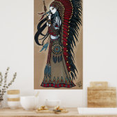 Wakanda Native Tribal Warrior Priestess Poster (Küche)