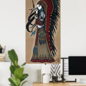 Wakanda Native Tribal Warrior Priestess Poster (Heimbüro)
