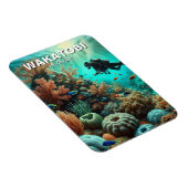 Wakatobi Indonesia Scuba Diver Magnet (Rechte Seite)