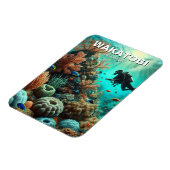 Wakatobi Indonesia Scuba Diver Magnet (Linke Seite)