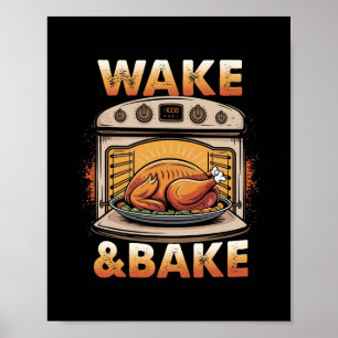Wake And Ke Sauerteig Lustiger Ker Meme Erntedankf Poster