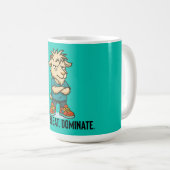 Wake Bleat Dominate Goat Mug Kaffeetasse (VorderseiteRechts)