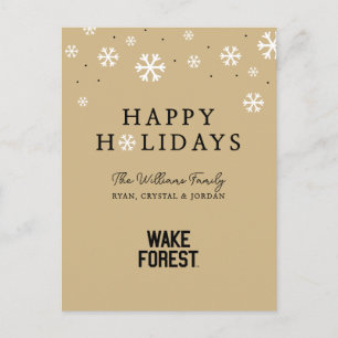 Wake Forest University   Wake Forest Feiertagspostkarte