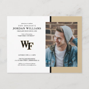 Wake Forest University   WF Ankündigungspostkarte