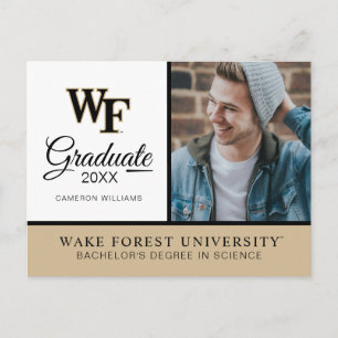 Wake Forest University   WF Ankündigungspostkarte