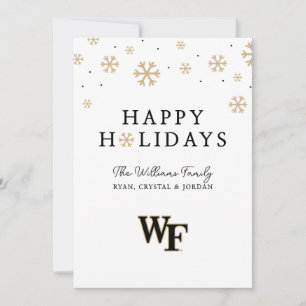 Wake Forest University   WF Feiertagskarte