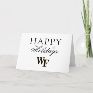 Wake Forest University   WF Feiertagskarte