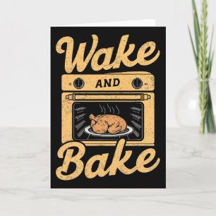 Wake Ke Truthahn Mahlzeit Fest Kochen Koch Abendes Karte