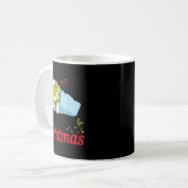 Wake Me Up When It's Christmas Cute Frog Animal Sl Kaffeetasse (Vorderseite Links)