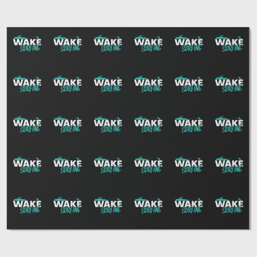 Wake Surfing Geschenkpapier (Flach)
