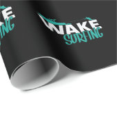 Wake Surfing Geschenkpapier (Rolleneckpunkt)