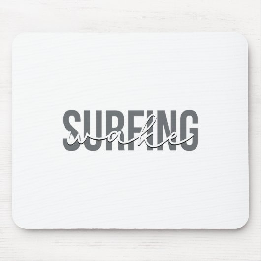 Wake Surfing Wakesurf Wake Surfer Surfing Boat Mousepad (Vorne)