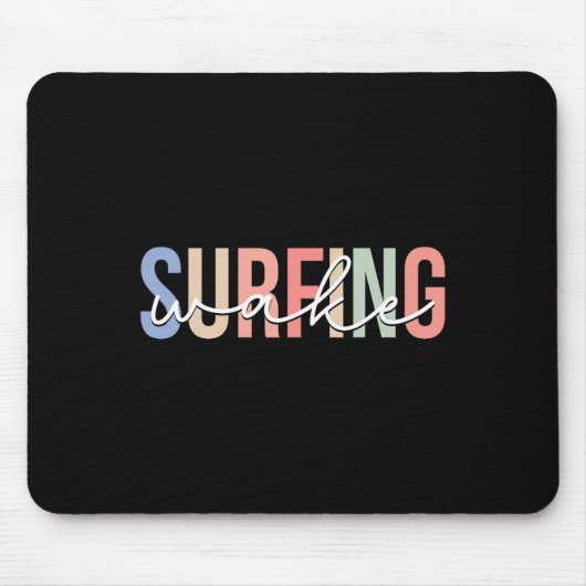Wake-Surfing Wakesurf Wake-Surfer Surfing-Boot _2 Mousepad (Vorne)