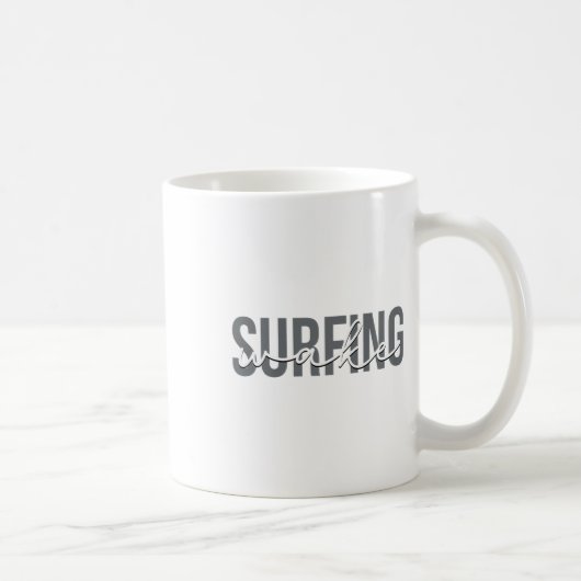 Wake Surfing Wakesurf Wake Surfer Surfing Boot  Kaffeetasse (Rechts)