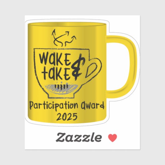 Wake & Take Invitational Participation Award 2025 Aufkleber (Blatt)