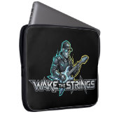 Wake The Strings Retro Future Art Laptopschutzhülle (Vorne Rechts)