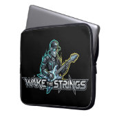 Wake The Strings Retro Future Art Laptopschutzhülle (Vorderseite Links)