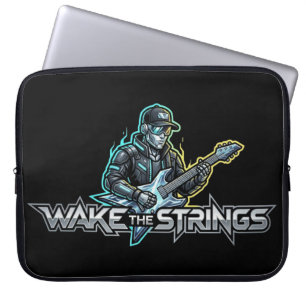 Wake The Strings Retro Future Art Laptopschutzhülle