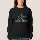 Wake The Strings Retro Future Art Sweatshirt (Vorderseite)