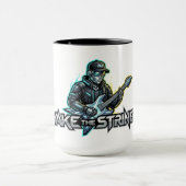 Wake The Strings Retro Future Art Tasse (Zentrum)