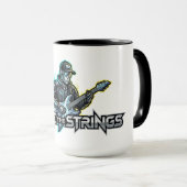Wake The Strings Retro Future Art Tasse (VorderseiteRechts)