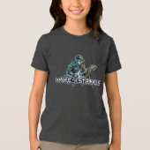 Wake The Strings Retro Future Art Tri-Blend Shirt (Vorderseite)