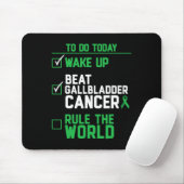 Wake Up Beat Gallbladder Cancer Rule The World  Mousepad (Mit Mouse)