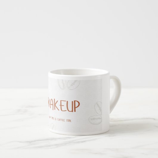 Wake up Espresso cup - motivational coffee design Espressotasse (Vorderseite Rechts)